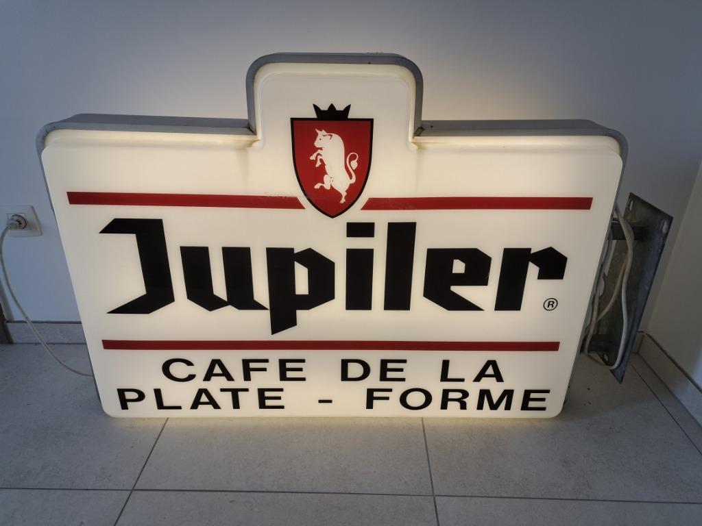 Enseigne lumineuse JUPILER (123 x 80 x 19 cm), Collections, Marques & Objets publicitaires, Enlèvement, Utilisé, Panneau publicitaire