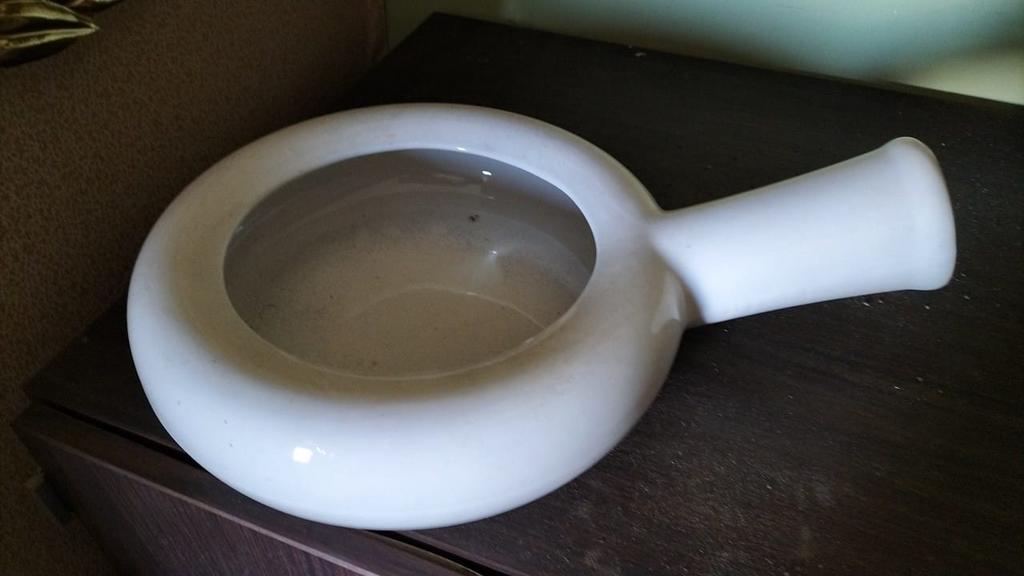 Bedpan boch, Ophalen, Zo goed als nieuw
