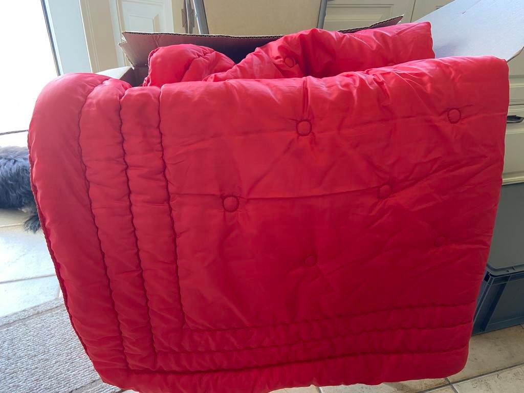 Couvre lit 1 personne, Enlèvement, Comme neuf, Une personne, Rouge