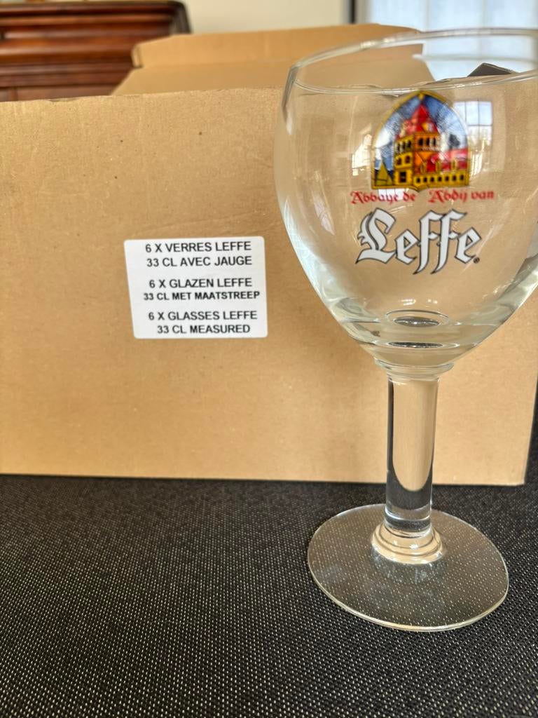 Leffe glazen, Enlèvement, Comme neuf, Leffe