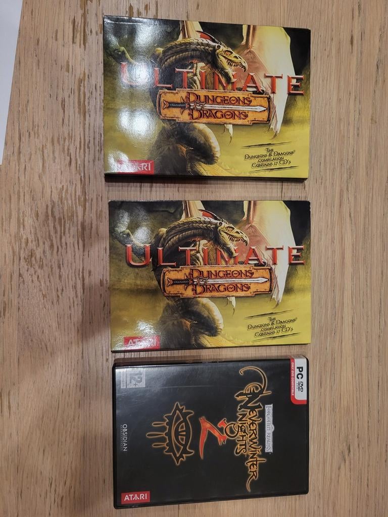 Dungeons & Dragons PC RPG-collectie — CD-versies, Games en Spelcomputers, Games | Pc, Gebruikt, Role Playing Game (Rpg), 1 speler