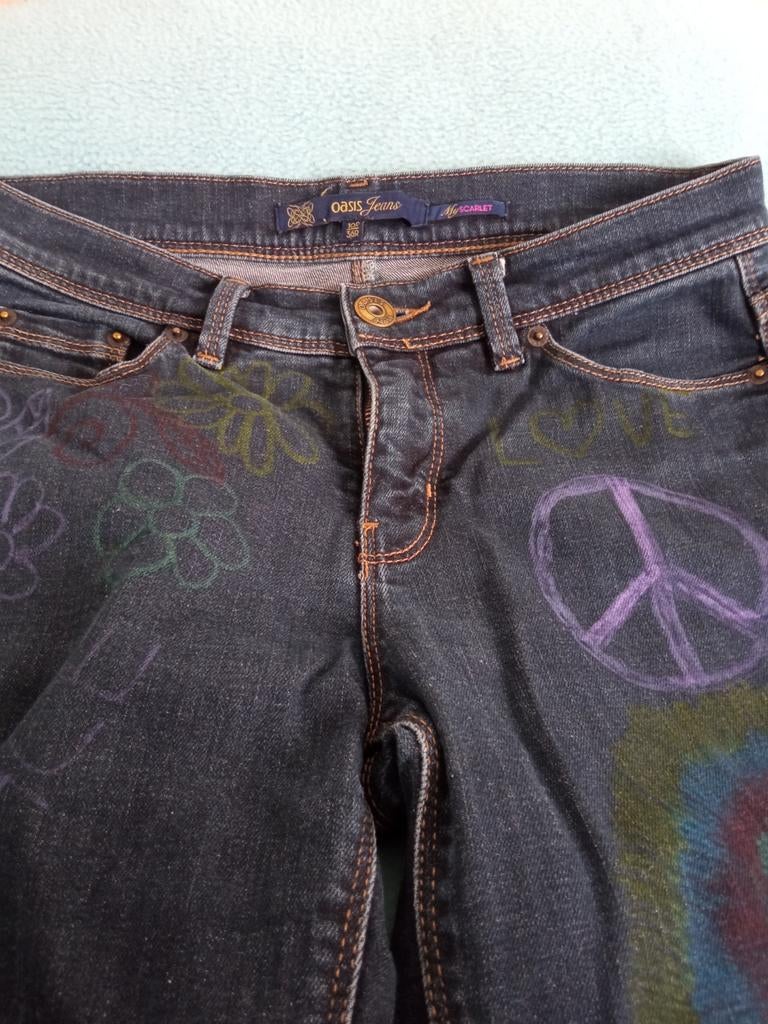 Oasis Jeans My Scarlet Love and Peace collection mt 10R36R, Kleding | Dames, Blauw, Oasis Jeans, Nieuw, Ophalen of Verzenden