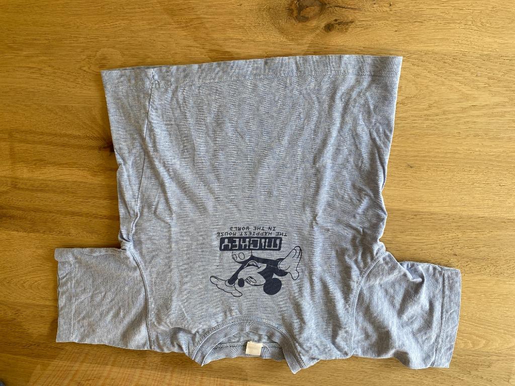 Hema t-shirt met mickey mouse print maat 110 116 - BD3, Gebruikt, Ophalen of Verzenden, Shirt of Longsleeve, Hema