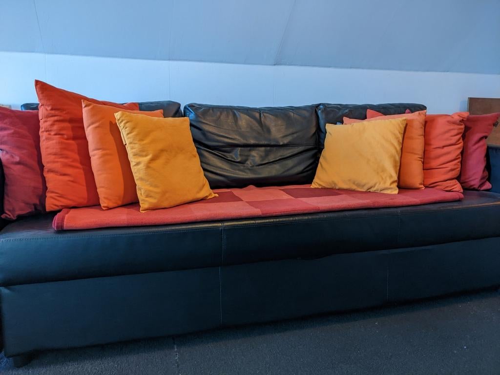 Canapé-lit noir Ikea, Enlèvement, 200 cm, Deux personnes, Noir