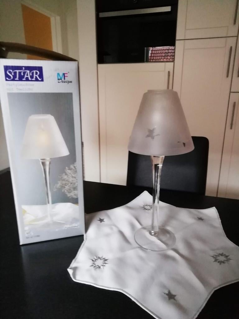 Kerstlampje met bijhorend onderleg doekje, nieuw, Diversen, Kerst, Ophalen of Verzenden