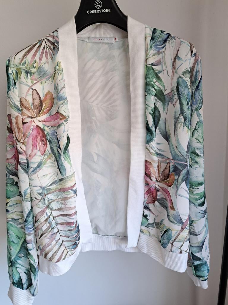 Tropical bomber L&L, Kleding | Dames, Jasjes, Kostuums en Pakken, Zo goed als nieuw, Jasje, Maat 36 (S), Overige kleuren, Ophalen of Verzenden