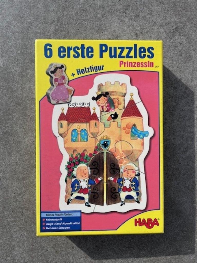 haba prinses puzzel hout kasteel paard kat jurk, Kinderen en Baby's, Speelgoed | Educatief en Creatief, Zo goed als nieuw, Puzzelen