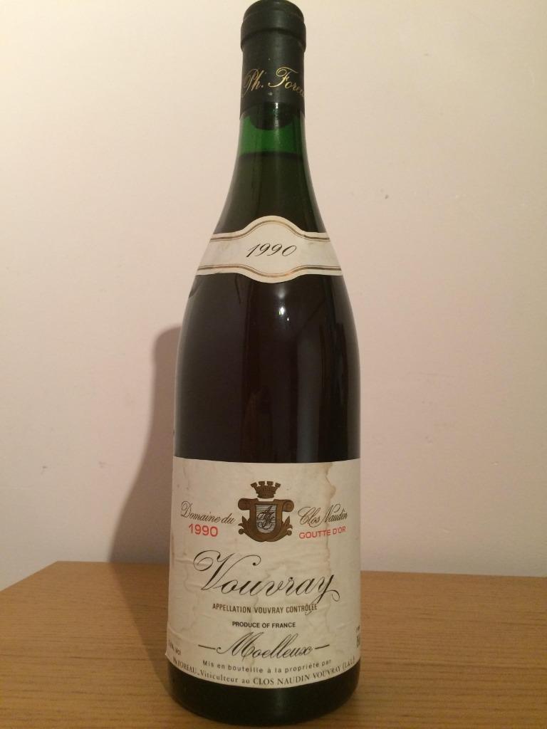 Clos Naudin - Goutte d’Or 1990, Enlèvement ou Envoi, Pleine, Vin blanc, France