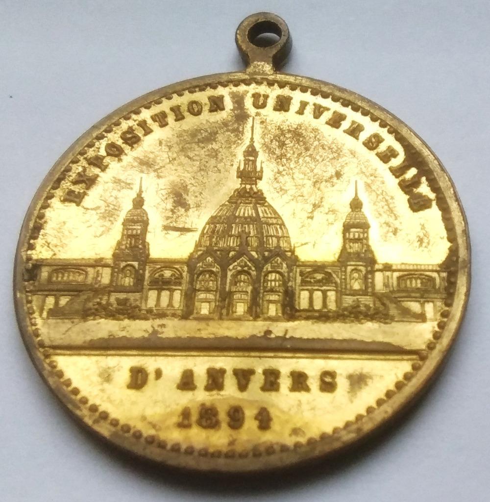 Médaille de l'Exposition universelle d'Anvers 1894, Enlèvement ou Envoi, Autres matériaux