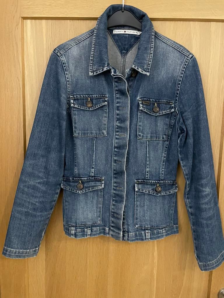 Veste en jean femme Tommy Hilfiger, taille M, Enlèvement ou Envoi, Comme neuf, Taille 38/40 (M), Bleu