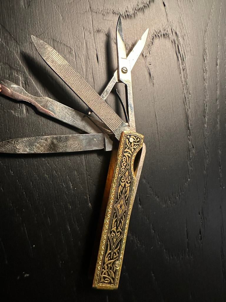 Antiek Solingen zakmes / multitool ca. 1900–1930, Ophalen of Verzenden, Zo goed als nieuw