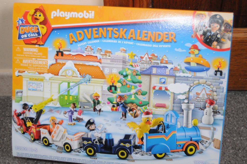 playmobil adventskalender 70901 duck on call met treintje, Ophalen of Verzenden, Nieuw, Complete set