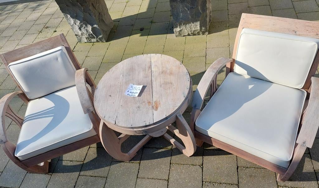 antieke zeteltjes en tafeltje, Ophalen, Gebruikt