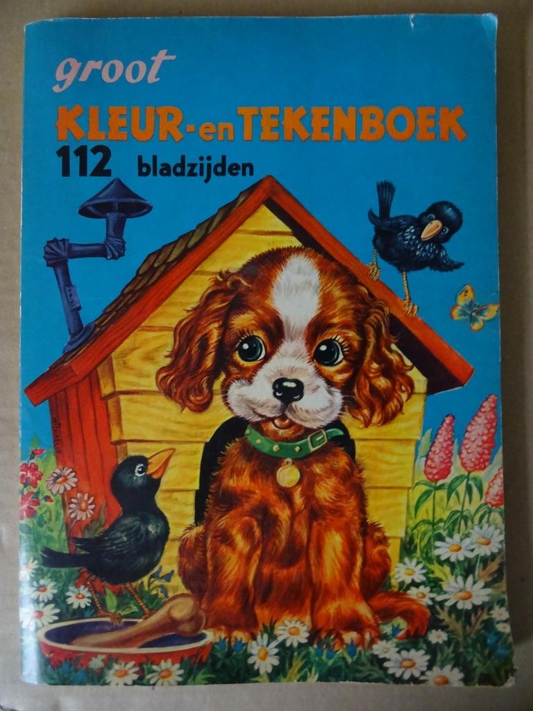 Curiosa vintage kleurboek groot kleurboek en tekenboek 1970, Ophalen of Verzenden