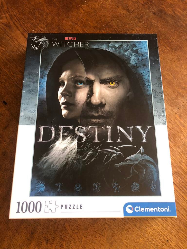 Clementoni The Witcher puzzel van 1000 stukjes, 500 t/m 1500 stukjes, Gebruikt, Legpuzzel