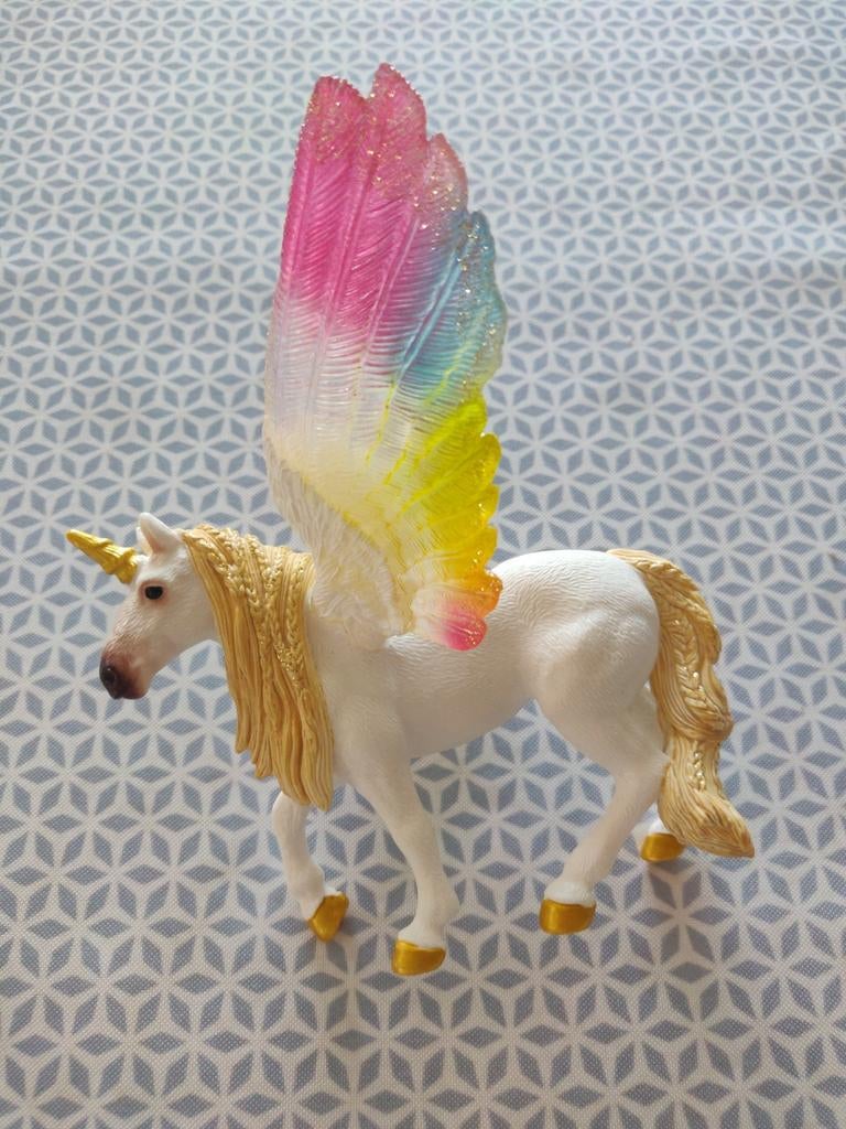 Licorne ailée arc en ciel Schleich, Enlèvement ou Envoi, Comme neuf
