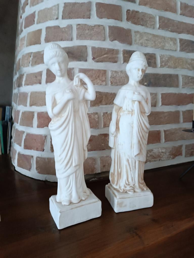 2 statuettes style Grec, Maison & Meubles, Enlèvement ou Envoi
