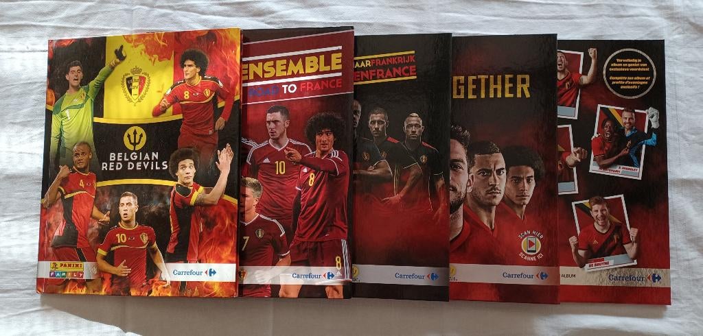 Albums Diables Rouges 2014 - 2016 - 2018 - 2022, Hobby & Loisirs créatifs, Autocollants & Images, Comme neuf, Autocollants et Photos