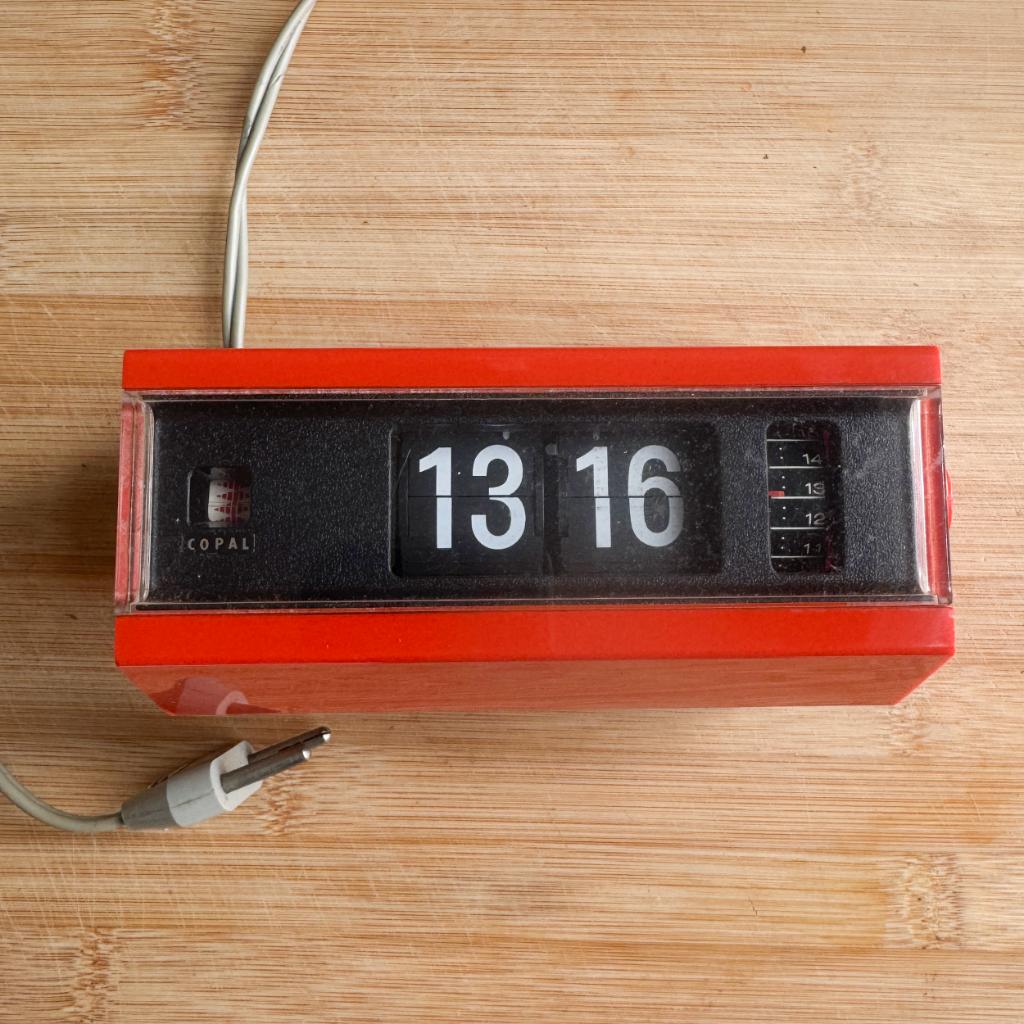 Vintage flipwekker Copal - Japan, Verzamelen, Retro, Ophalen