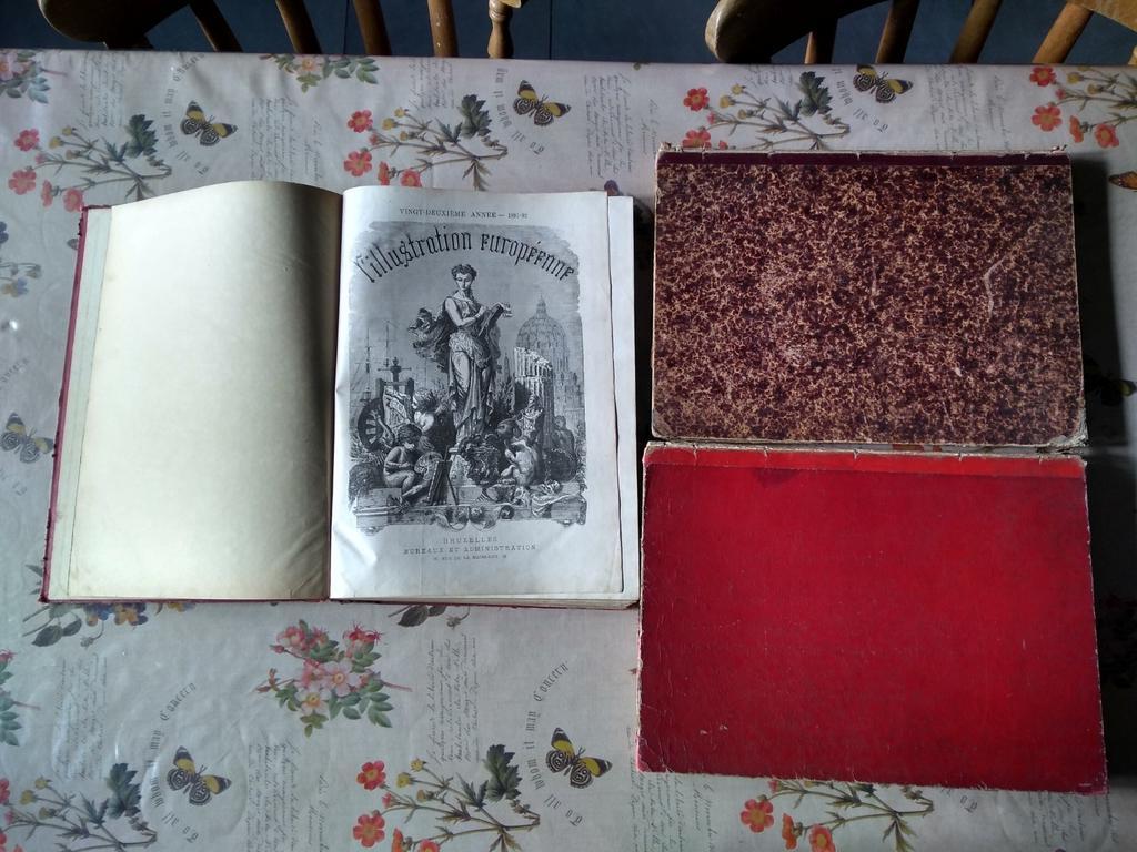 Ancienne reliure l'illustration Européenne, Antiquités & Art, Enlèvement ou Envoi