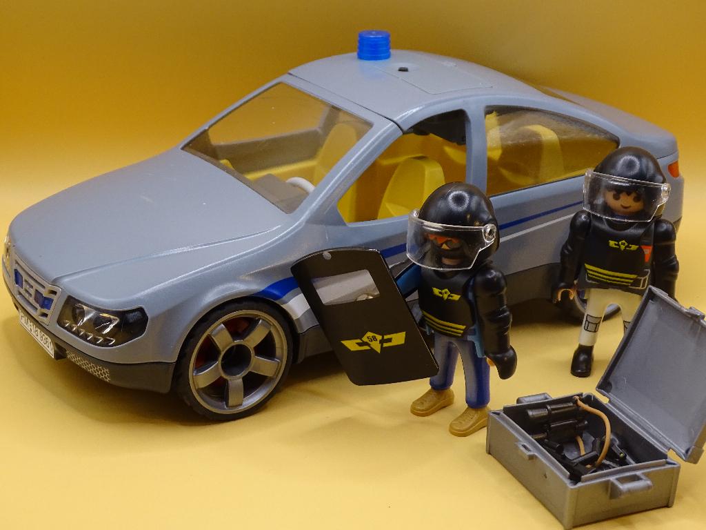 Playmobil anonieme politieauto, Kinderen en Baby's, Speelgoed | Playmobil, Ophalen of Verzenden, Gebruikt, Complete set