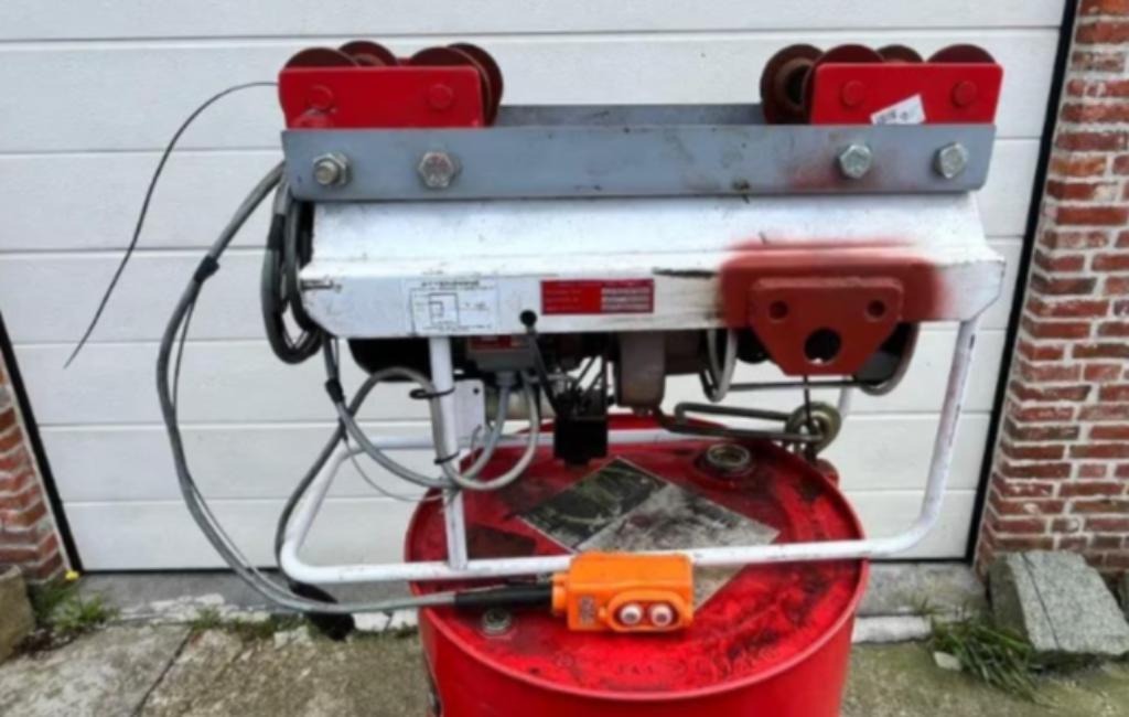 electronische lier plafond, stalen balk, H-balk, Ophalen, Gebruikt, Elektrisch