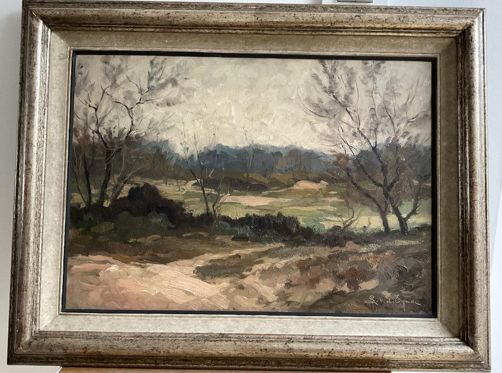 Dunes boisées (hiver), Louis Van den Eynde, Ophalen of Verzenden