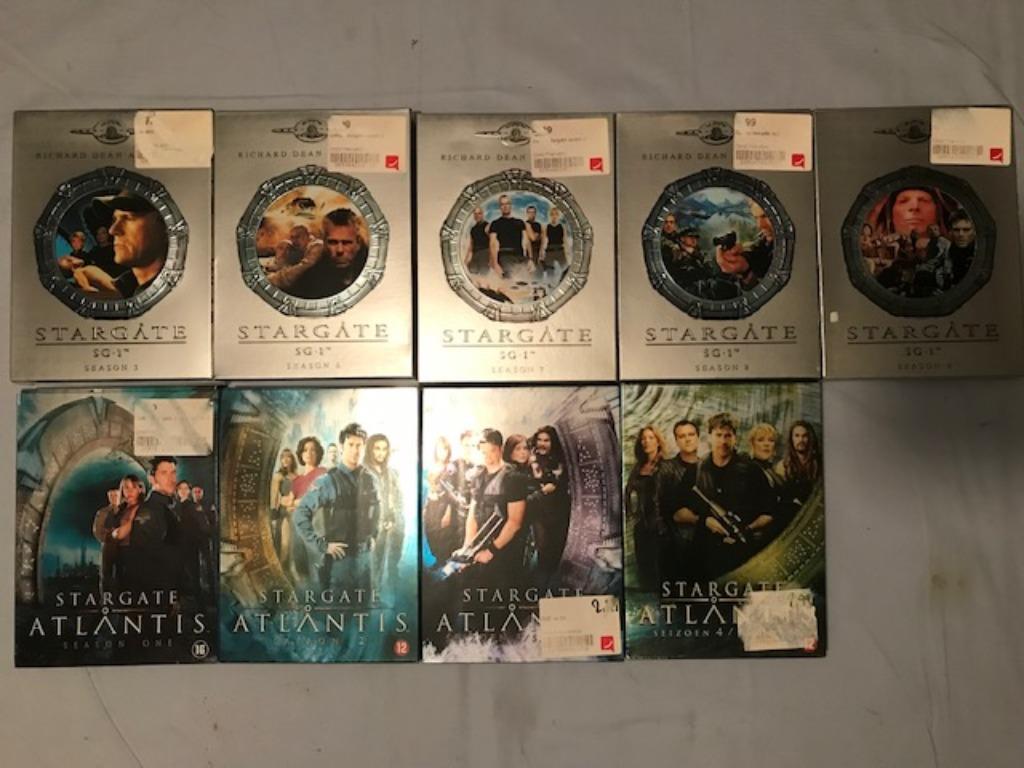 DVD StarGate SG-1 seizoen 3,6,7,8,9 en Atlantis 1,2,3,4, Cd's en Dvd's, Gebruikt, Boxset, Ophalen of Verzenden, Science Fiction