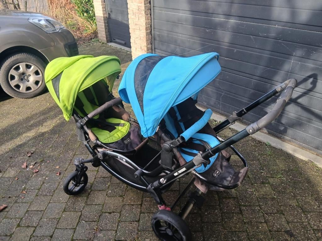 Dubbele kinderwagen ABC design zoom, Kinderen en Baby's, Kinderwagens en Combinaties, Gebruikt, Kinderwagen, Overige merken, Duowagen