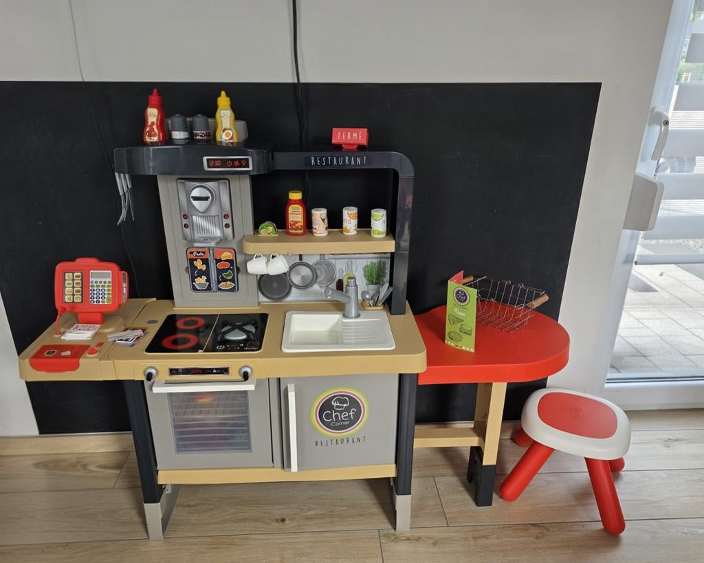 Restaurant Smoby complet, Enfants & Bébés, Jouets | Jouer aux cuisines, Enlèvement, Comme neuf