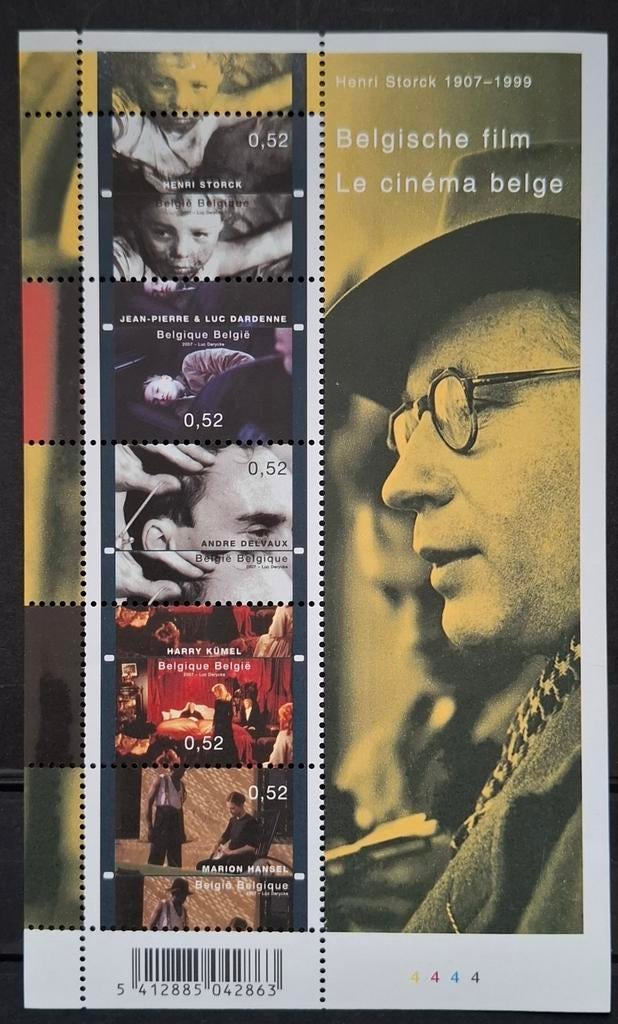 België: OBP 3678/82-BL145 ** Belgische film 2007., Frankeerzegel, Ophalen of Verzenden, Zonder stempel, Postfris