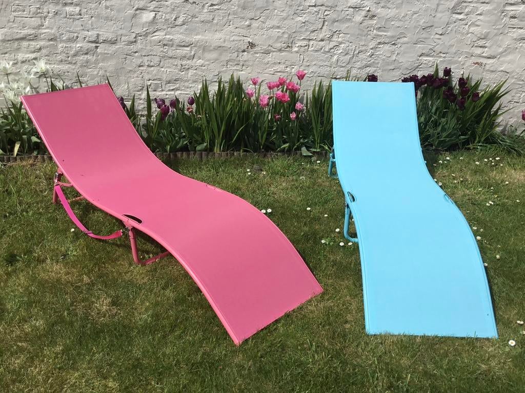 Chaise longue / transat pour piscine et jardin, Jardin & Terrasse, Enlèvement, Utilisé, Pliant