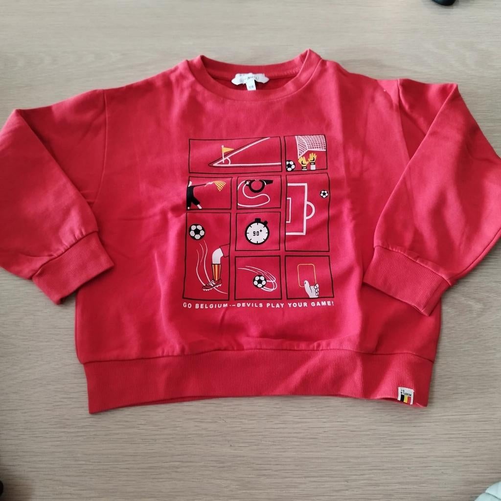 Sweater Rode duivels van JBC maat 128, Ophalen of Verzenden, Zo goed als nieuw
