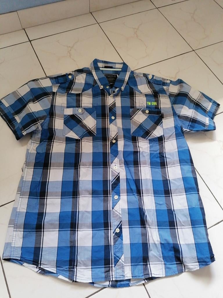 Blauw hemd merk Tim Moore  maat XL, Kleding | Heren, Ophalen of Verzenden, Zo goed als nieuw, Blauw