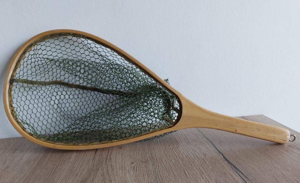 Epuisette en bois pour pêche truite, Enlèvement, Utilisé, Autres types