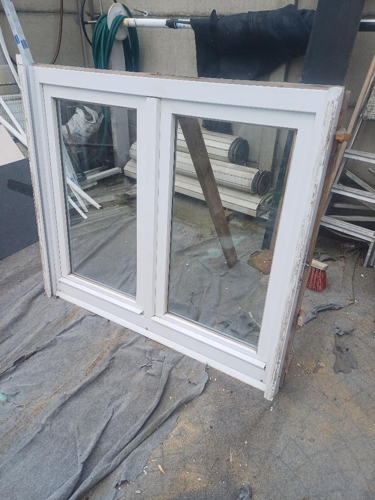 pvc venster, Doe-het-zelf en Bouw, Ophalen, Gevelraam of Ruit, Gebruikt, 80 tot 120 cm