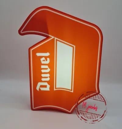 Duvel lamp met LED verlichting., Verzamelen, Ophalen of Verzenden, Nieuw, Lichtbak of (neon) lamp