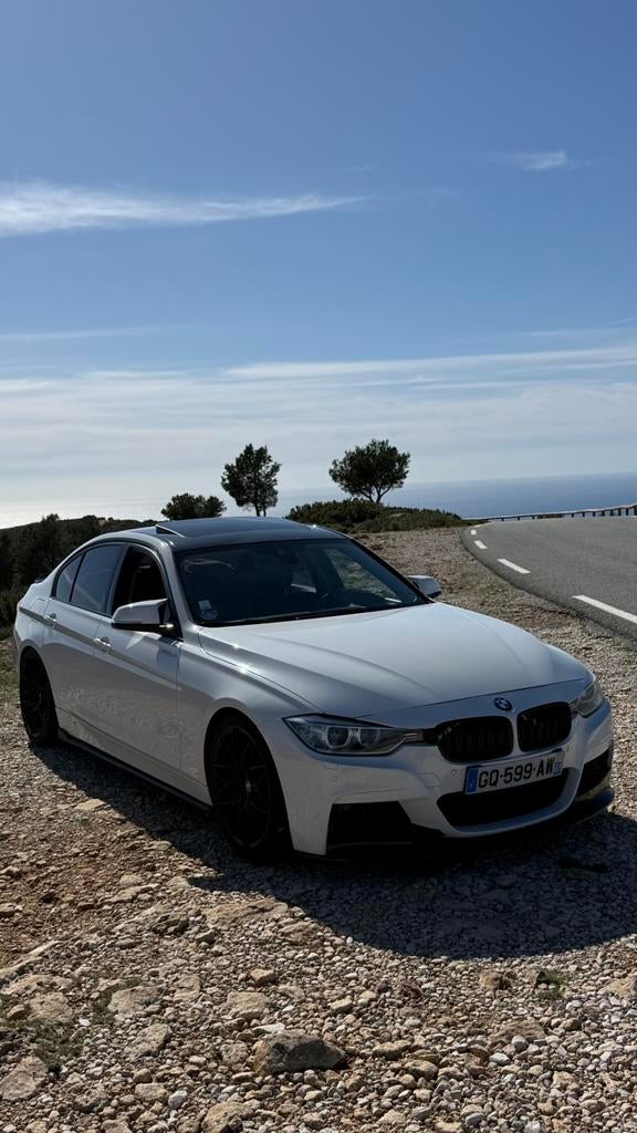 BMW 3-serie F30 328i 245Ch, Auto's, Automaat, Achterwielaandrijving, Zwart, Wit