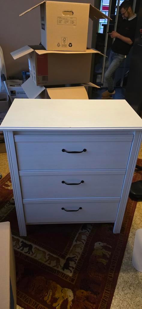 Armoire Ikea avec 3 tiroirs, 3 ou 4 tiroirs, 25 à 50 cm, Moins de 100 cm, Modern / landelijk