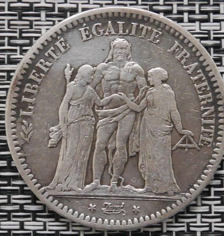 5 francs Hercule IIe République, Enlèvement ou Envoi, France, Monnaie en vrac, Argent
