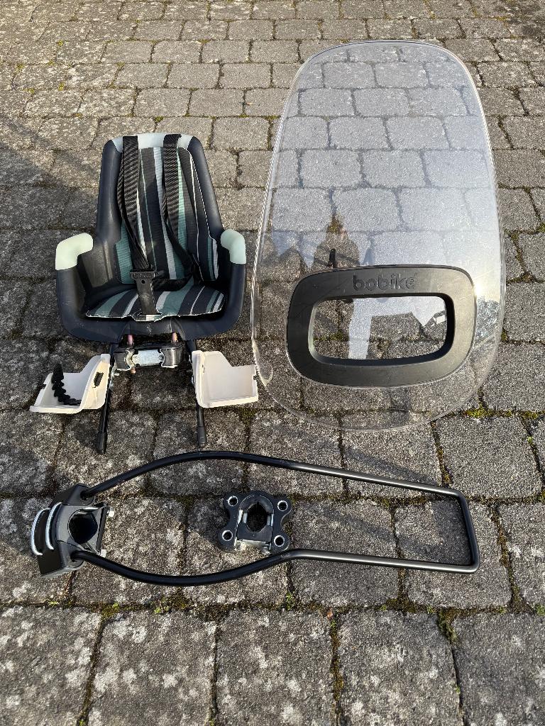 Bobike fietsstoelje, Fietsen en Brommers, Fietsaccessoires | Fietsstoeltjes, Ophalen, Boobike, Gebruikt, Voetsteuntjes