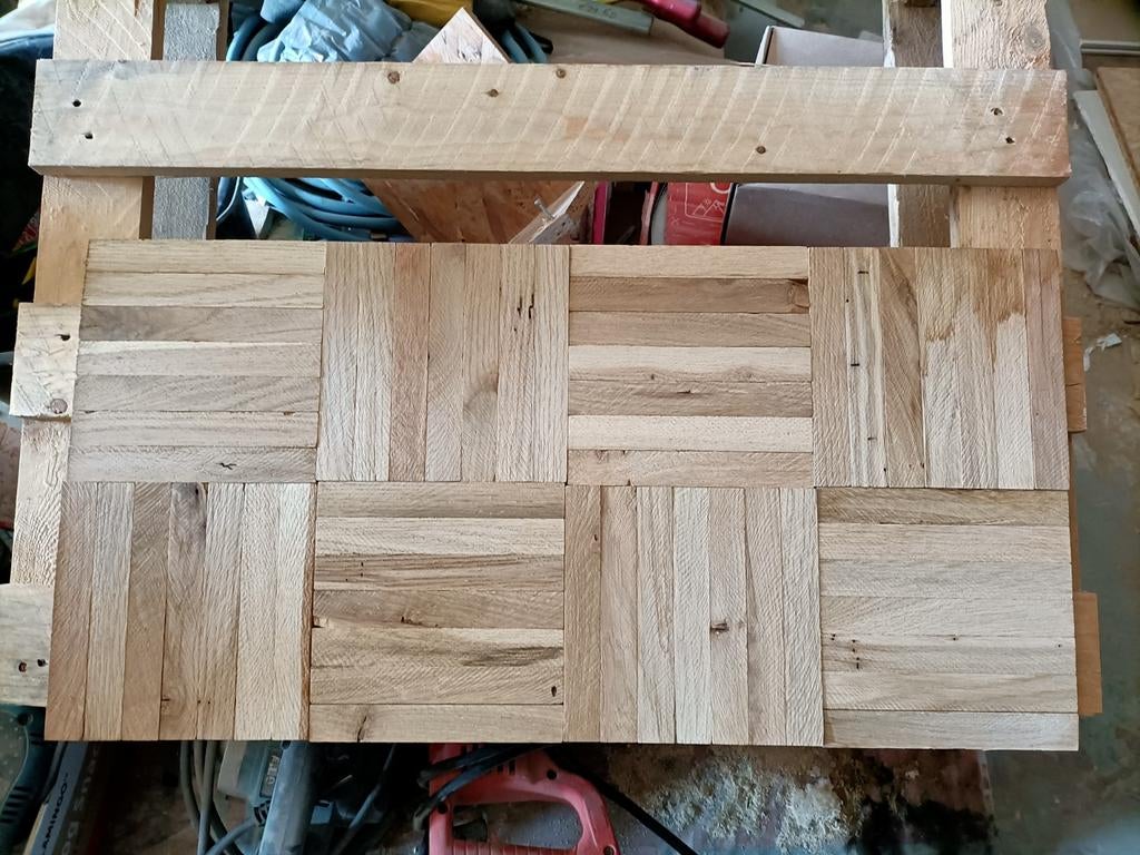 Parquet en mosaïque, Enlèvement