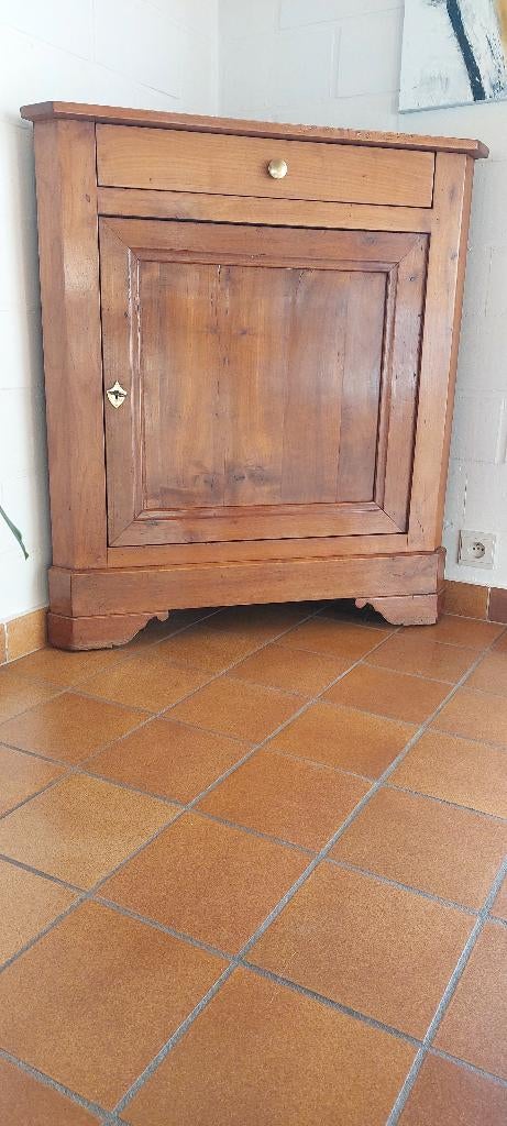 ANTIQUITE  ENCOIGNURE EN MERISIER -, Maison & Meubles, Enlèvement, Comme neuf