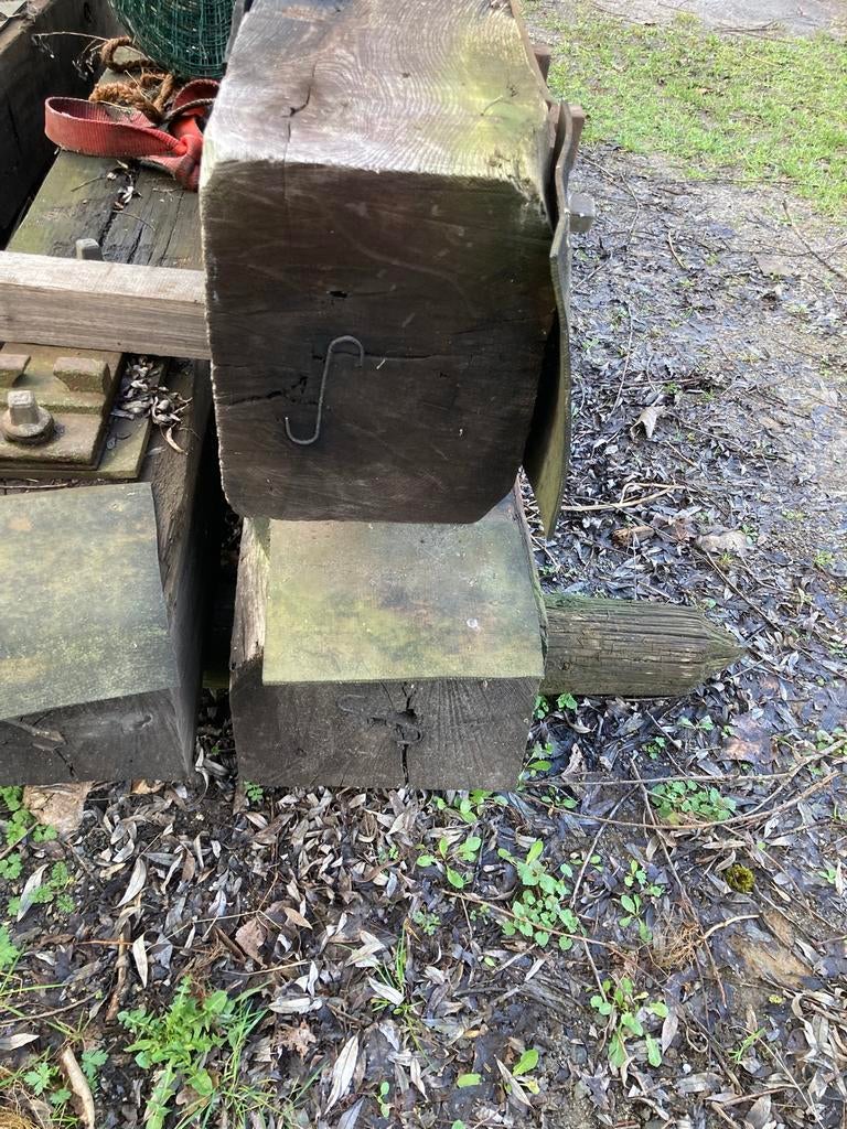 Dikke treinbiels hoekpaal, Ophalen, Gebruikt