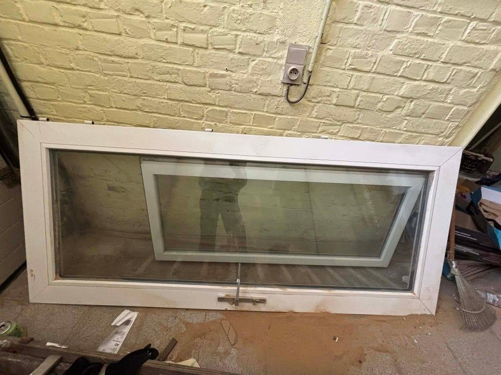 Deur met glas (212*90), Doe-het-zelf en Bouw, Ophalen, Glas