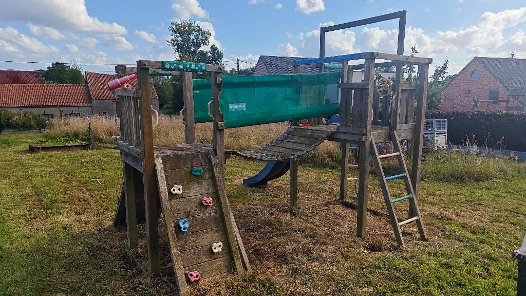 Ensemble Portique Jungle Gym + Balançoire, Enlèvement, Utilisé, Balançoire, Partie complémentaire