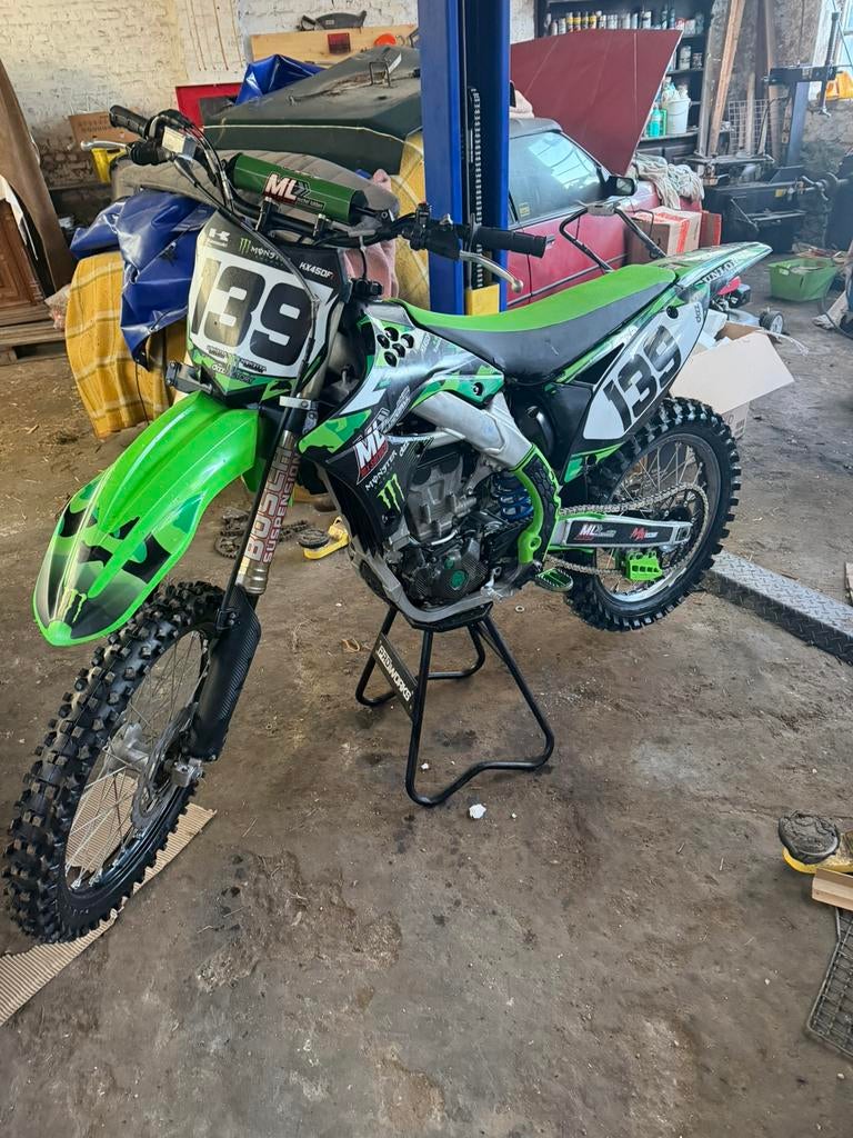 Kawasaki kxf 450 2010, Fietsen en Brommers, Ophalen, Zo goed als nieuw