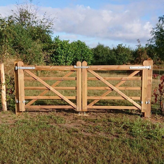 Eiken weidepoorten en toegangspoorten, Dieren en Toebehoren, Stalling en Weidegang, Stalling, Accessoires