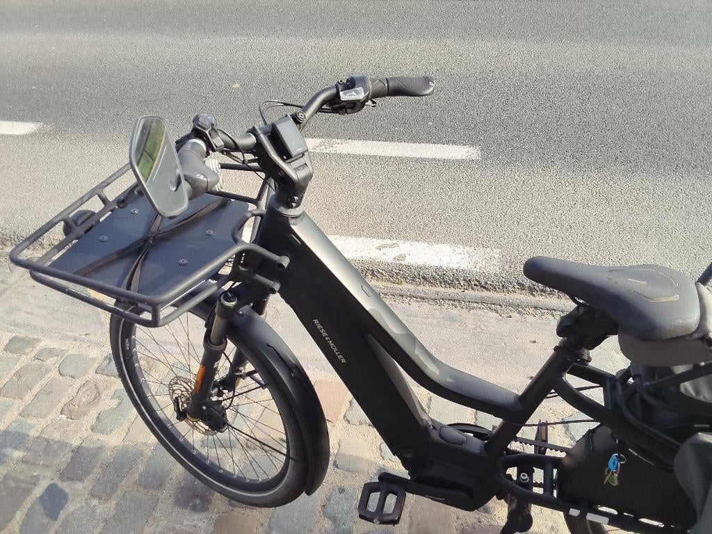 Longtail Riese & Muller - multicharger mixte gt weinig km's, Vélos & Vélomoteurs, Vélos électriques, Utilisé, Riese & Müller, 30 à 50 km par batterie