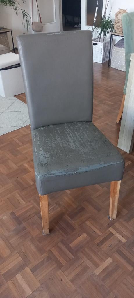 Chaise à restaurer, Maison & Meubles, Enlèvement, Cuir